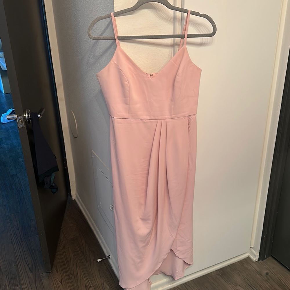 Lulus Reinette V-Neck MIDI Dress